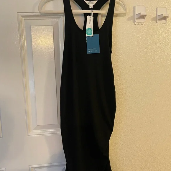 Dresses | Maternity Dress Black Midi | Poshmark